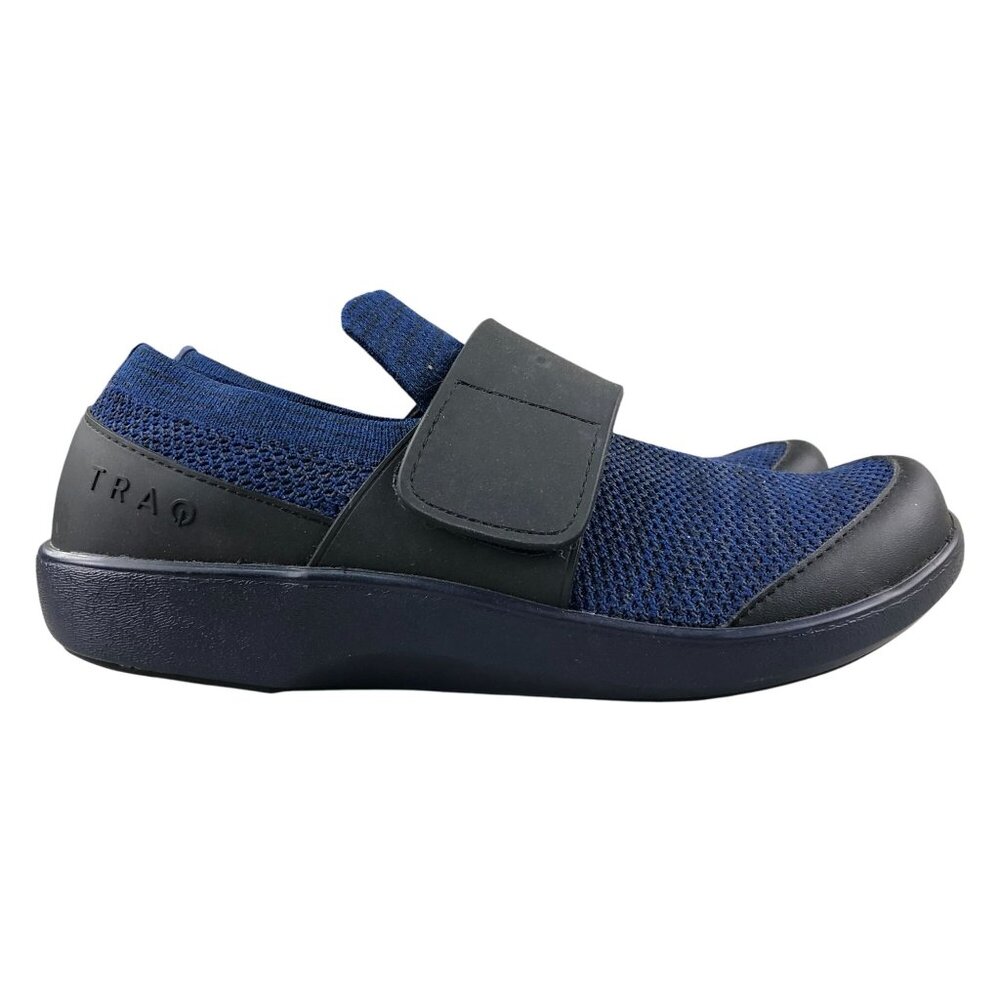 TRAQ by Alegria Women's Size 39 (9) Qwik Blue Black Hook & Loop Comfort Shoes